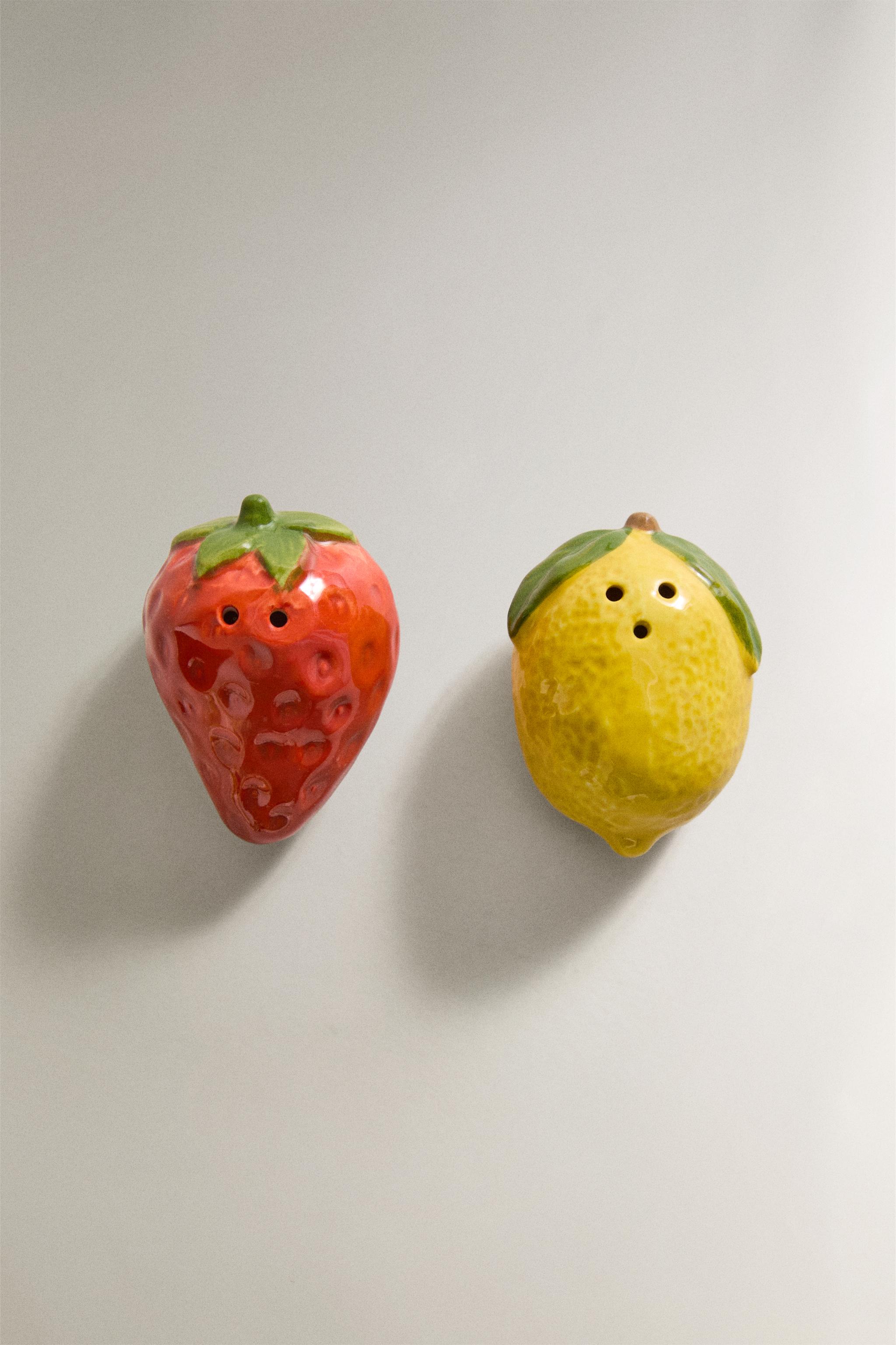 ENSEMBLE SALIÈRE ET POIVRIÈRE FRUITS